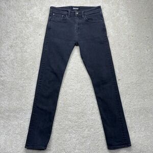 Revtown Taper Jeans Mens 30x32 Black Stretch Denim Tapered Leg Casual Pants